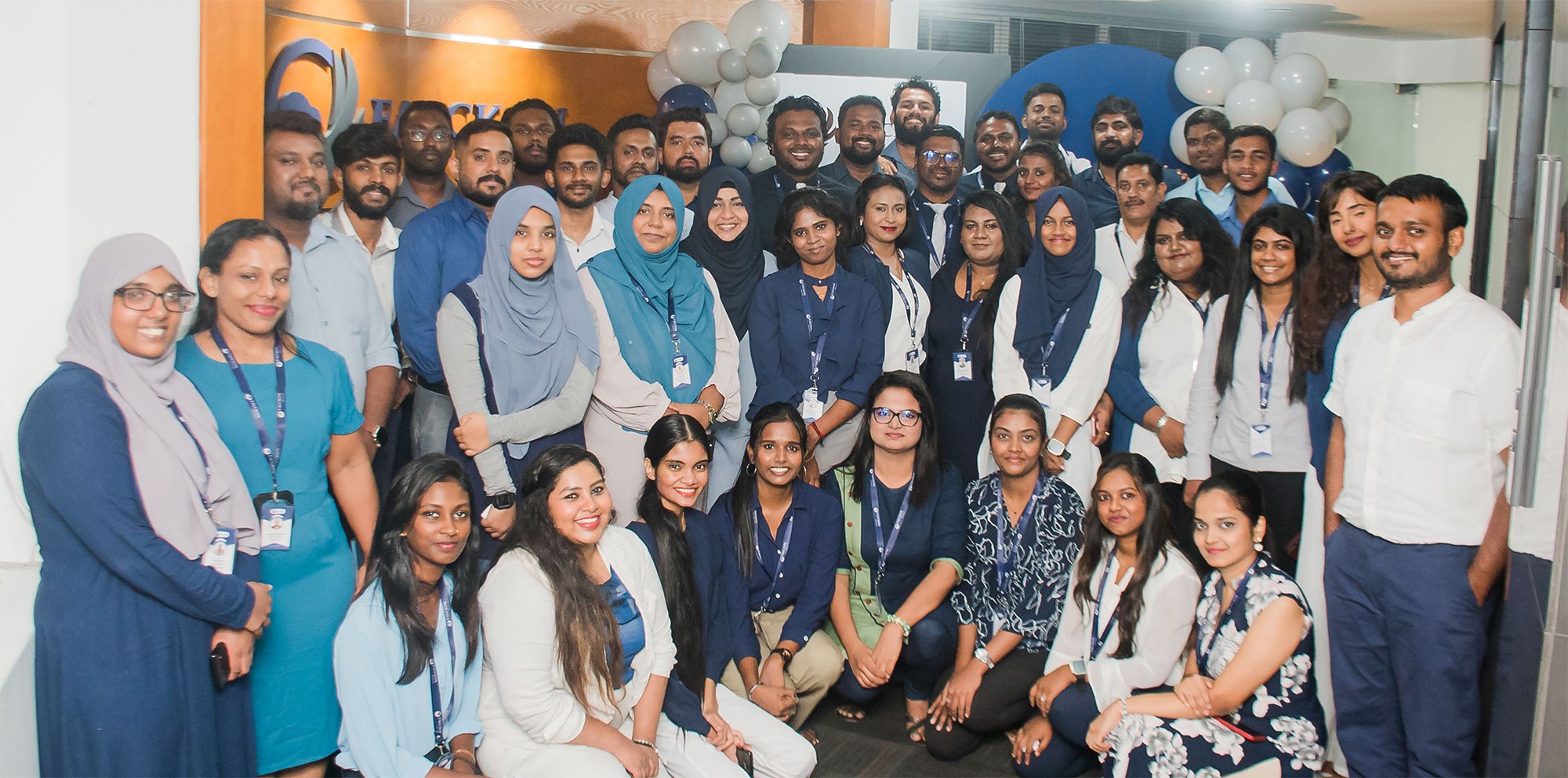 Falckon Health team members pictured at its newly opened Sri Lankan operations centre located at Colombo 03, together with the company’s founders and directors 